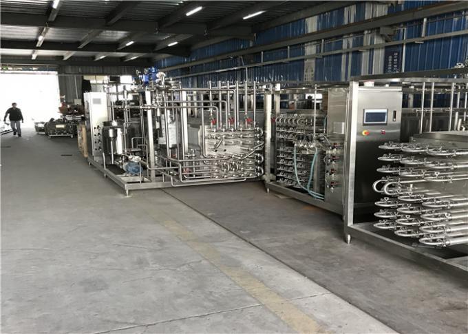 우유 기업을 위한 1000L UHT 살균 기계 PLC 통제되는 판 유형 Pasteurizer