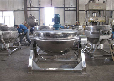 중국 직업적인 스테인리스 재킷 주전자 50 - 500L 수용량 증기/전기 난방 공장
