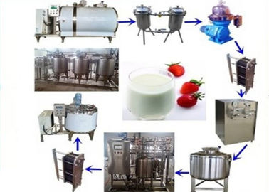 중국 UHT 우유 공정 장치, 저온 살균을 행한 우유 공정 라인 500L1000L 2000L 공장